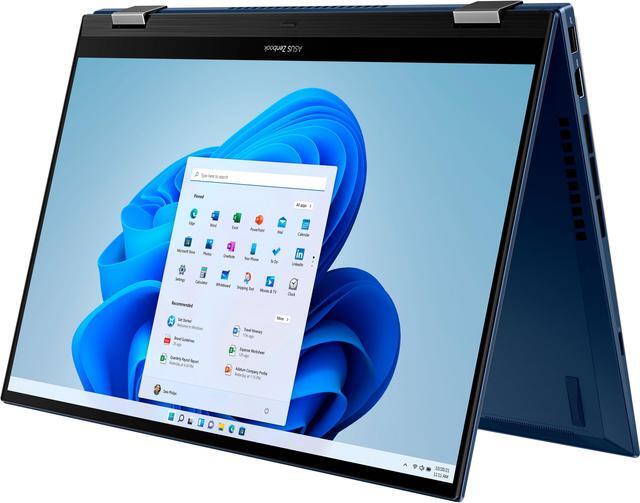 Alt view image 2 of 7 - ASUS - Zenbook Flip 2-in-1 15.6" OLED Touch-Screen Laptop - Intel Evo - Core i7 - Intel Arc A370M - 16GB Memory - 1TB SSD - Azurite Blue Q539ZD-EVO.I71TBL Tablet Notebook