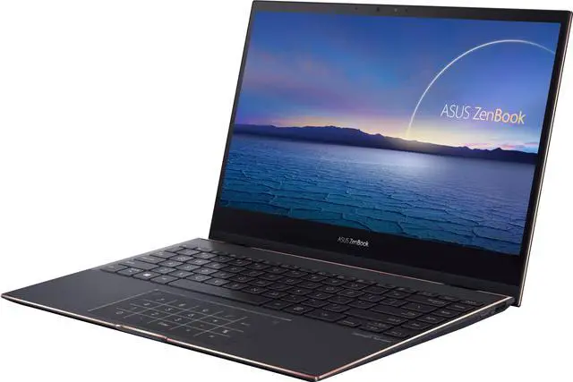 Alt view image 4 of 20 - Asus ZenBook Flip S UX371 UX371EA-XH76T 13.3" Touchscreen Convertible Notebook - FHD - Intel Core i7 11th Gen i7-1165G7 - 16GB RAM - 1TB SSD - Jade Black - Windows 11 Pro - Intel Iris Xe Graphics