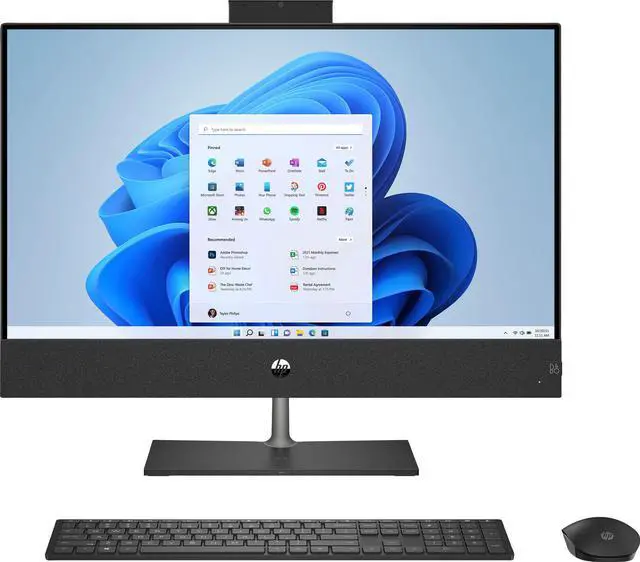 Main image of HP - Pavilion 24" Touch-Screen All-In-One - Intel Core i5 - 12GB Memory - 1TB SSD - Sparkling Black PC Computer Desktop 24-ca1234