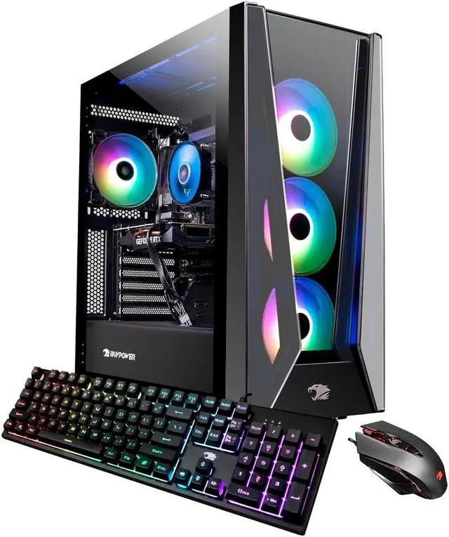 Main image of iBUYPOWER - TraceMR Gaming Desktop - Intel i7-12700F - 16GB Memory - NVIDIA GeForce RTX 3070 - 1TB SSD - Black PC Computer TraceMR2030