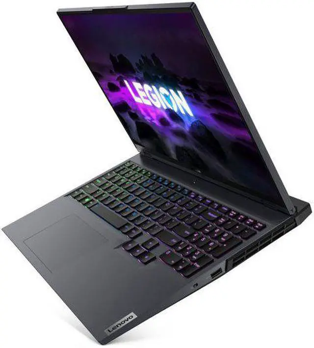 Alt view image 2 of 8 - Lenovo Legion 5 Pro 16" Laptop, AMD Ryzen 7 6800H, NVIDIA GeForce RTX 3060, 16GB RAM, 512GB SSD, Windows 11 Home, Storm Gray, 82RG0005US Notebook Laptop