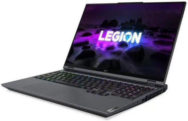 Alt view image 7 of 8 - Lenovo Legion 5 Pro 16" Laptop, AMD Ryzen 7 6800H, NVIDIA GeForce RTX 3060, 16GB RAM, 512GB SSD, Windows 11 Home, Storm Gray, 82RG0005US Notebook Laptop