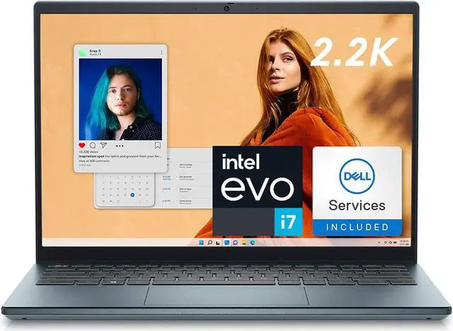 Alt view image 4 of 4 - Dell Inspiron 14 Plus 7420 Laptop - 14 inch, 2.2K 16:10, Intel Core i7-12700H, 16GB DDR5 RAM, 1TB SSD, Intel Iris Xe, 2 Yr Onsite + AntiVirus, Dell Migrate, Windows 11 Pro + Office 365 - Atlantic Blue