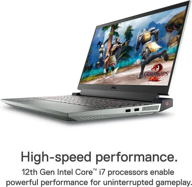 Alt view image 2 of 7 - Dell G15 5520 15.6 Inch Gaming Laptop - FHD 120Hz Display, Core i7-12700H, 16GB DDR5 RAM, 512GB SSD, NVIDIA RTX 3060 6GB GDDR6, Intel Wi-Fi 6, Windows 11 - Spector Green
Notebook