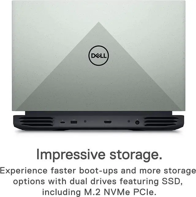Alt view image 4 of 7 - Dell G15 5520 15.6 Inch Gaming Laptop - FHD 120Hz Display, Core i7-12700H, 16GB DDR5 RAM, 512GB SSD, NVIDIA RTX 3060 6GB GDDR6, Intel Wi-Fi 6, Windows 11 - Spector Green
Notebook