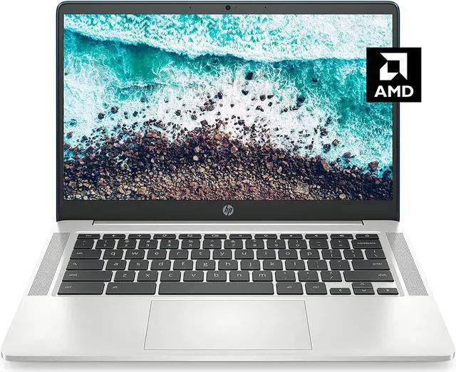 Main image of HP Chromebook 14a Laptop, AMD 3015Ce Processor, 4 GB RAM, 32 GB eMMC Storage, 14-inch FHD IPS Display, Google Chrome OS, Anti-Glare Screen, Long-Battery Life (14a-nd0090nr, 2021, Forest Teal)