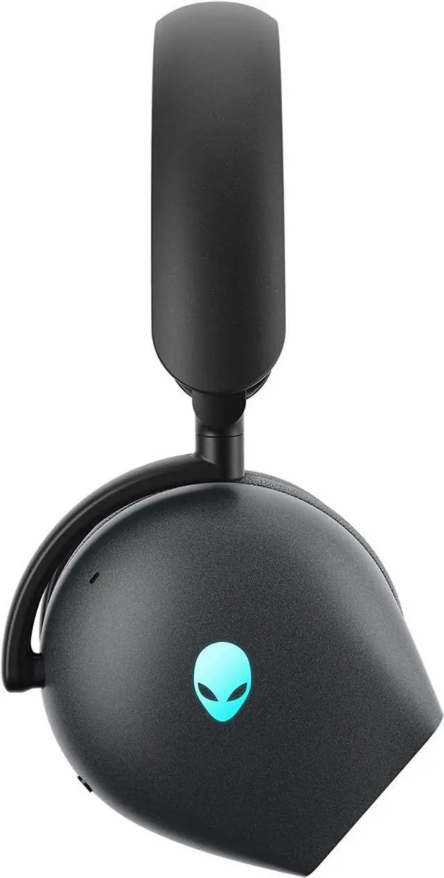 Alt view image 4 of 6 - Alienware AW920H Tri-Mode Wireless Gaming Headset - Dolby Atmos Virtual Surround Sound, Active Noise Cancelling, AI-Driven Noise-Cancelling Microphone, USB-C Wireless Dongle - Dark Side of The Moon