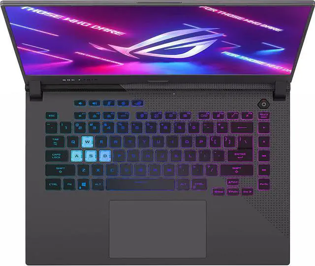Alt view image 3 of 6 - ASUS ROG Strix G15 Gaming Laptop, 15.6 300Hz 3ms IPS Type FHD Display, NVIDIA GeForce RTX 3050 Ti, AMD Ryzen 7 4800H, 16GB DDR4, 512GB PCIe SSD, RGB Keyboard, Windows 11, G513IE-PH74