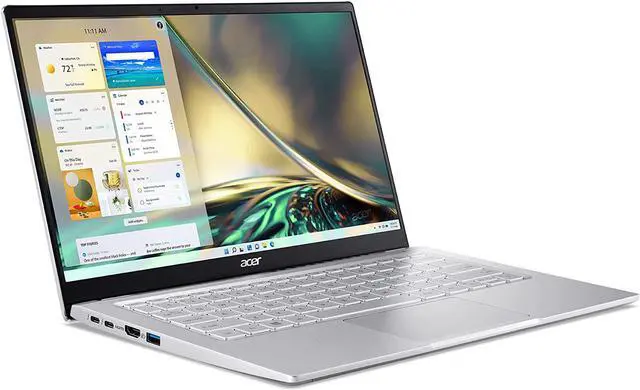 Alt view image 2 of 14 - Acer Swift 3 Intel Evo Thin & Light Laptop | 14" QHD 100% sRGB | Intel Core i7-1260P | Intel Iris Xe Graphics | 16GB LPDDR4X | 512GB SSD | Killer Wi-Fi 6E AX1675 | Windows 11 Home | SF314-512-78JG