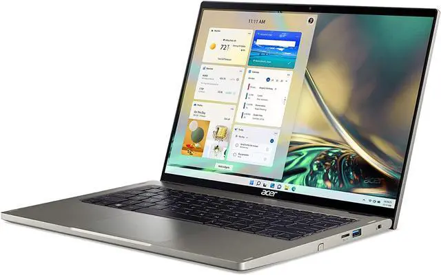 Alt view image 2 of 7 - Acer Spin 5 Intel Evo Convertible Laptop | 14" 2560 x 1600 IPS Touch (425nit & 100% sRGB) | Intel Core i7-1260P | 16GB LPDDR5 | 1TB SSD | Killer WiFi 6E | Active Stylus | Windows 11 | SP514-51N-70LZ