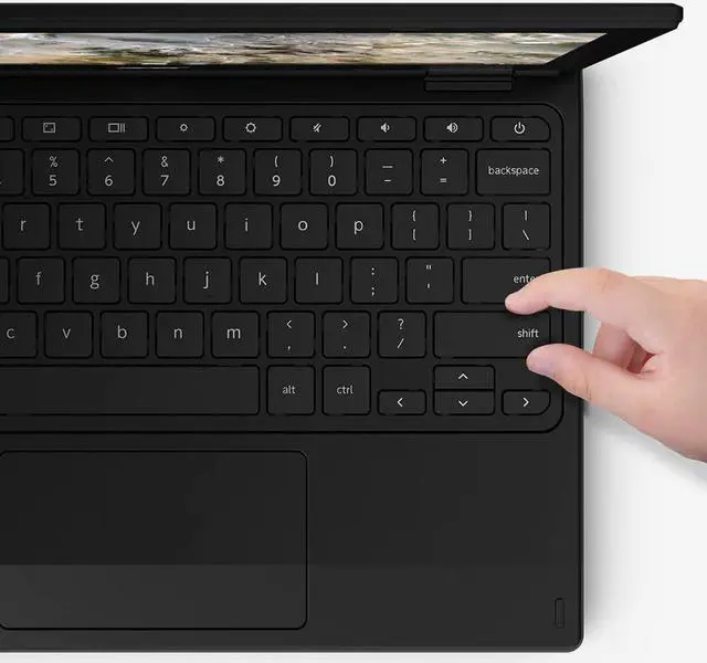 Alt view image 4 of 6 - Acer Chromebook 311 Laptop | AMD A-Series Dual-Core A4-9120C | 11.6" HD Display | AMD Radeon R4 Graphics | 4GB DDR4 | 64GB eMMC | 802.11ac WiFi 5 | Bluetooth 4.2 | Chrome OS | CB311-10H-42LY