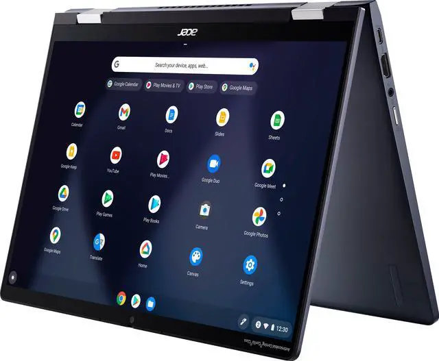 Alt view image 3 of 5 - Acer - Chromebook Spin 714 Laptop - 14.0" WUXGA 2-in-1 Touchscreen - Intel Evo Core i5  8GB LPDDR4X  256GB SSD - Slate Blue CP714-1WN-53M9 Tablet