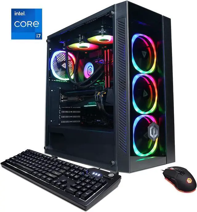 Alt view image 6 of 6 - CYBERRPOWERPC Gamer Xtreme VR Gaming PC, Intel Core i7-12700KF 3.6GHz, GeForce RTX 3060 12GB, 16GB DDR4, 500GB PCI-E NVMe SSD, 2TB HDD, WiFi Ready & Win 11 Home (GXiVR8400A10), Black
