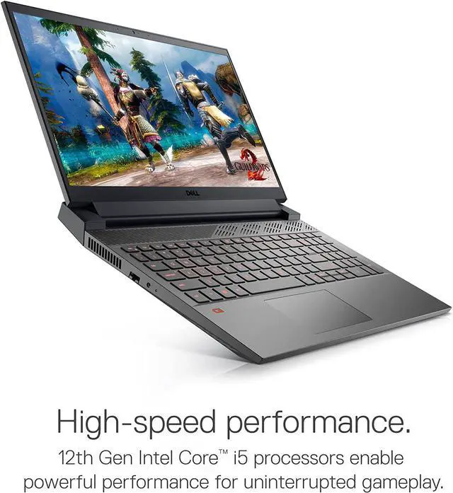 Alt view image 2 of 4 - Dell G15 5520 Gaming Laptop - 15.6-inch FHD 120Hz Display, Core i5-12500H, 8GB DDR5 RAM, 512GB SSD, NVIDIA RTX 3050 4GB GDDR6, Intel Wi-Fi 6, Windows 11 Home - Dark Shadow Grey
Notebook