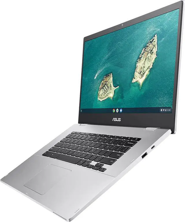 Alt view image 2 of 5 - ASUS Chromebook CX1, 15.6" Full HD NanoEdge Display, Intel Celeron N3350 Processor, 64GB eMMC Storage, 8GB RAM, Chrome OS, Transparent Silver, CX1500CNA-AS84F Laptop Notebook