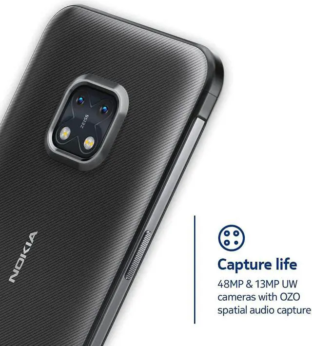 Alt view image 3 of 6 - Nokia XR20 5G | Android 11 | Unlocked Smartphone | Dual SIM | US Version | 6/128GB | 6.67-Inch Screen | 48MP Dual Camera | Granite Cell Phone Smart