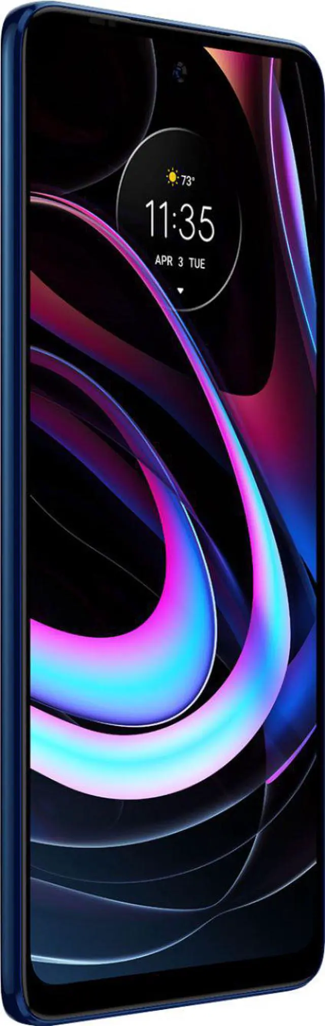 Alt view image 3 of 4 - Motorola Edge 256GB (Unlocked) Cell Phone Smartphone Smart - Nebula Blue PANX0000US