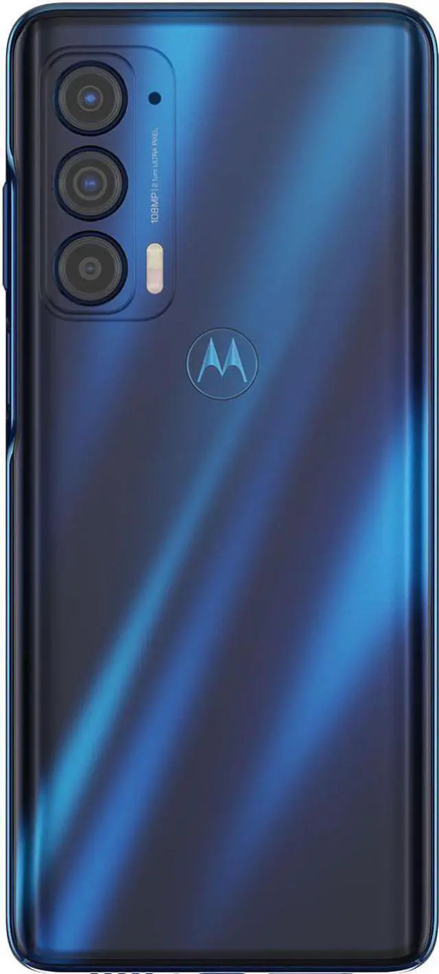 Alt view image 2 of 4 - Motorola Edge 256GB (Unlocked) Cell Phone Smartphone Smart - Nebula Blue PANX0000US
