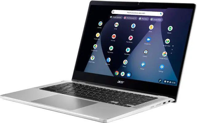 Acer - Chromebook Spin 514 Laptop - 14.0" Full HD 2-in-1 Touchscreen - AMD Ryzen 3 8GB 128GB WiFi 6- Silver Notebook Tablet