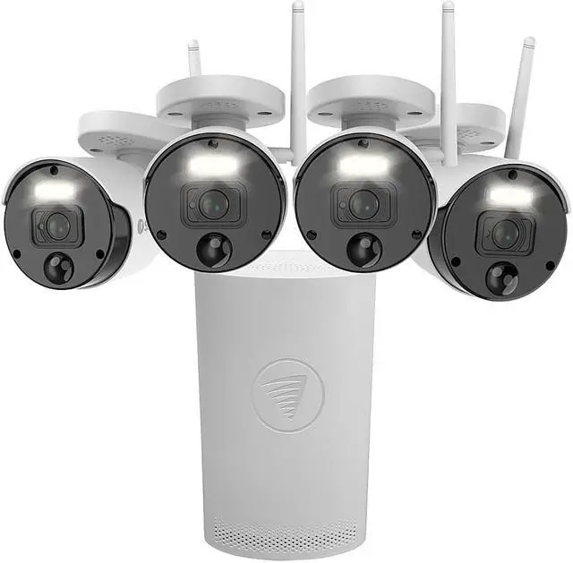 Alt view image 2 of 2 - Swann - 1080p Wi-Fi NVR Security System, 4-Channel, 4-Bullet Indoor/Outdoor 1TB HDD - White SWNVK-500KH4-US Camera Surveillance