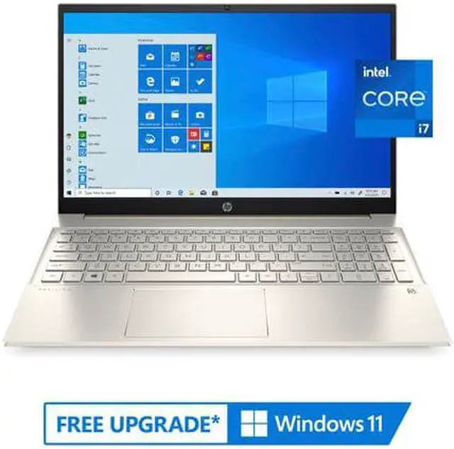 Alt view image 3 of 6 - HP Pavilion 15.6" FHD Touch, Intel Core i7-1165G7, 8GB RAM, 512GB SSD, Lunar Gold, 15-eg0070wm Laptop Notebook