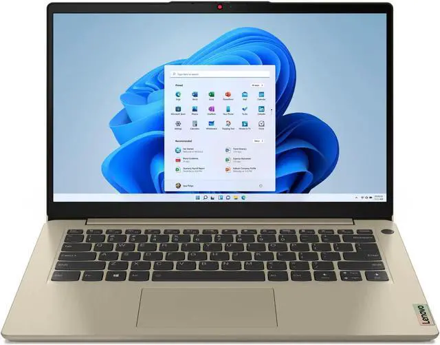 Main image of Lenovo Ideapad 3 14" FHD Laptop, AMD Ryzen 7 5700U, 8GB RAM, 512GB SSD, Windows 11 Home, Sand, 82KT00VAUS