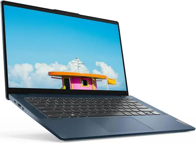 Main image of Lenovo Ideapad 5 14" 1080p Touchscreen Laptop, AMD Ryzen 7 5700U, 8GB RAM, 512GB SSD, Windows 11 Home, Abyss Blue, 82LM00UFUS