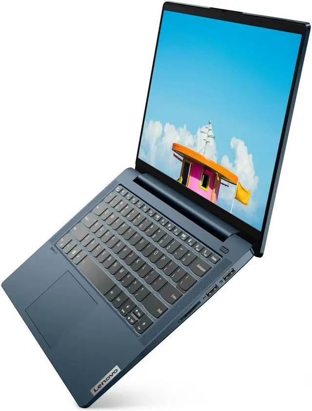 Alt view image 3 of 11 - Lenovo Ideapad 5 14" 1080p Touchscreen Laptop, AMD Ryzen 7 5700U, 8GB RAM, 512GB SSD, Windows 11 Home, Abyss Blue, 82LM00UFUS