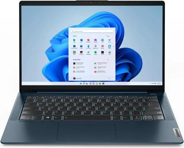 Alt view image 2 of 11 - Lenovo Ideapad 5 14" 1080p Touchscreen Laptop, AMD Ryzen 7 5700U, 8GB RAM, 512GB SSD, Windows 11 Home, Abyss Blue, 82LM00UFUS