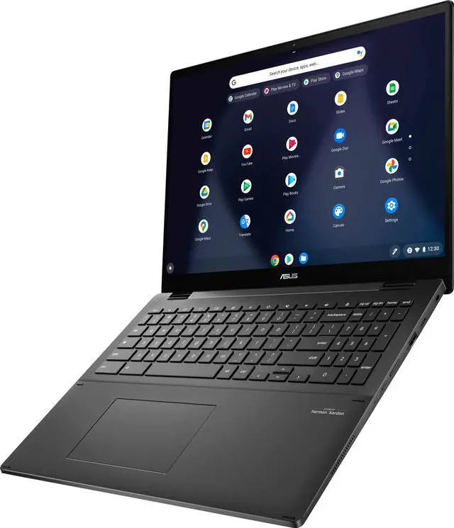 Alt view image 6 of 7 - ASUS - 16" 2-in-1 Touchscreen Chromebook - Intel Core i3 - 8GB Memory - 128GB SSD - Mineral Grey Tablet Laptop