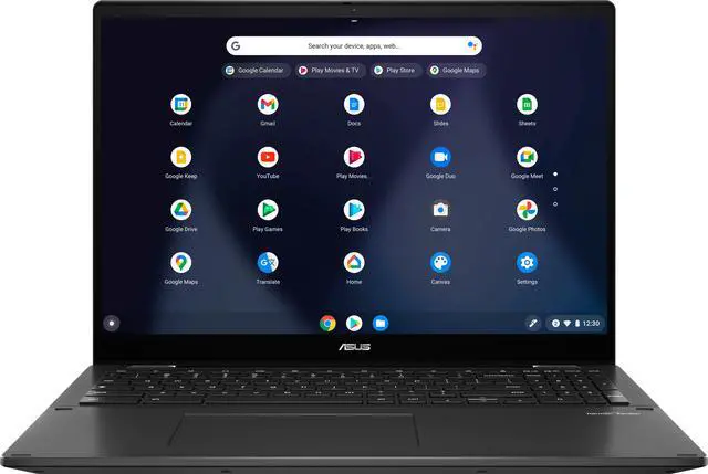Alt view image 7 of 7 - ASUS - 16" 2-in-1 Touchscreen Chromebook - Intel Core i3 - 8GB Memory - 128GB SSD - Mineral Grey Tablet Laptop