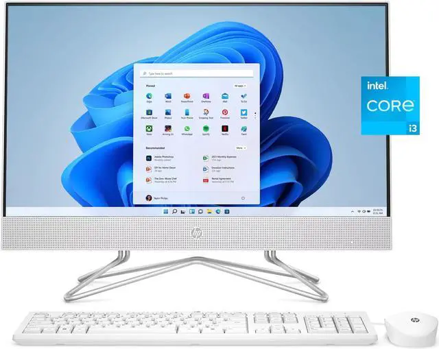 Main image of HP Slim Desktop, Intel Core i3-10105, 8GB RAM, 256GB SSD, Dark Black, Windows 11 Home, S01-pF2013w PC Computer