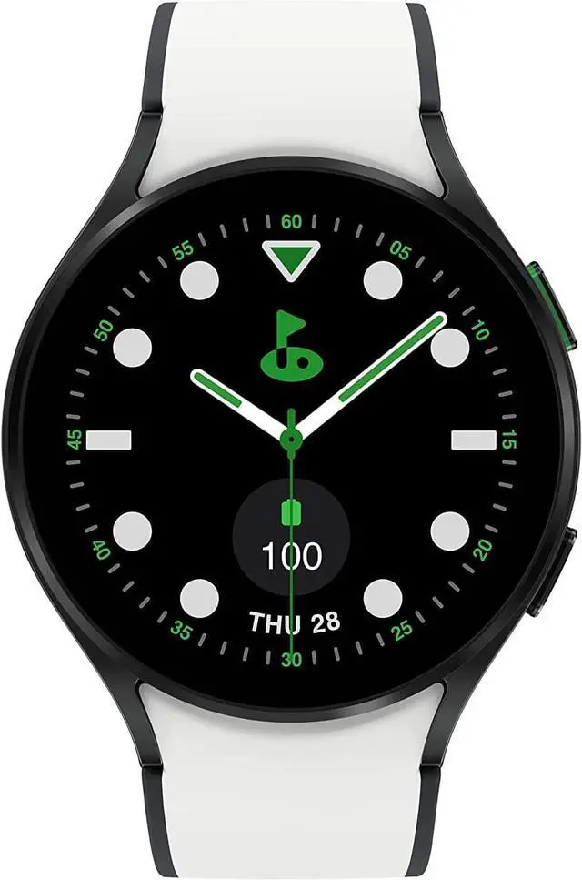 Alt view image 2 of 6 - SAMSUNG Galaxy Watch 5 Golf Edition, 44mm Bluetooth Smartwatch w/ Body, Health, Fitness and Sleep Tracker, Improved Battery, Enhanced GPS Tracking, US Version, Gray Bezel w/Two-Tone Band