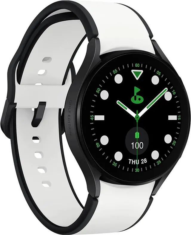 Alt view image 3 of 6 - SAMSUNG Galaxy Watch 5 Golf Edition, 44mm Bluetooth Smartwatch w/ Body, Health, Fitness and Sleep Tracker, Improved Battery, Enhanced GPS Tracking, US Version, Gray Bezel w/Two-Tone Band