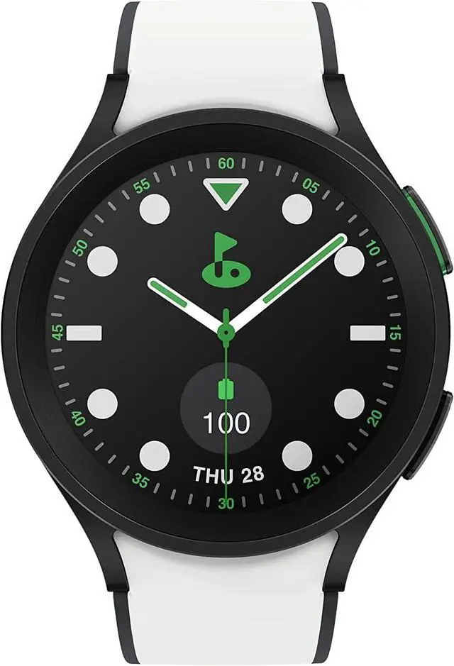Alt view image 2 of 5 - SAMSUNG Galaxy Watch 5 Pro Golf Edition, 45mm Bluetooth Smartwatch w/ Body, Health, Fitness and Sleep Tracker, Improved Battery, Enhanced GPS Tracking, US Version, Black Bezel w/Two-Tone Band