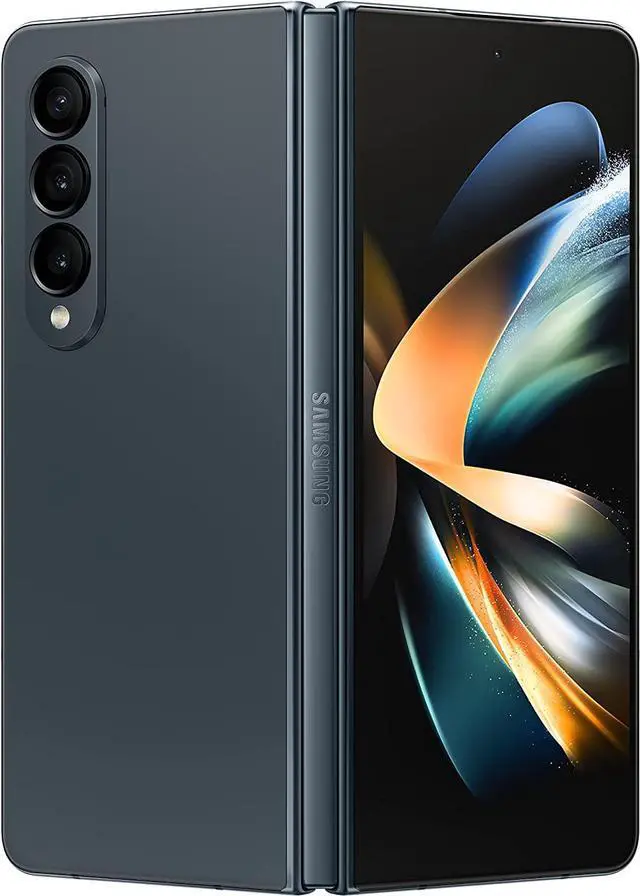 Alt view image 3 of 5 - SAMSUNG Galaxy Z Fold 4 Cell Phone, Factory Unlocked Android Smartphone, 256GB, Flex Mode, Hands Free Video, Multi Window View, Foldable Display, S Pen Compatible, US Version, Gray Green
