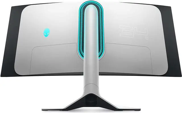 Alt view image 3 of 8 - Alienware 34 Inch Curved PC Gaming Monitor, 3440 x 1440p Resolution, Quantum Dot OLED 175Hz, 1800R Curvature, True 1ms GTG, 1,000,000:1 Contrast Ratio, 1.07 Billion Colors, AW3423DW - Lunar Light