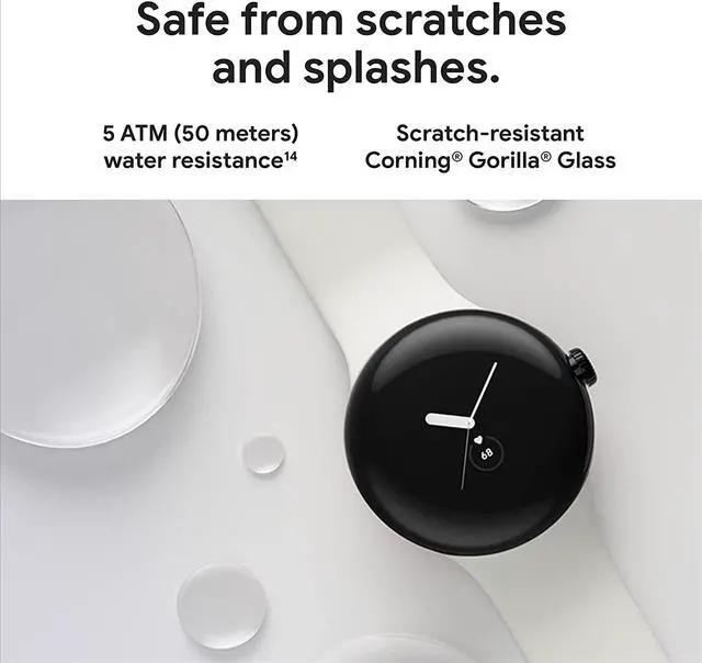 Alt view image 2 of 3 - Google Pixel Watch - Android Smartwatch with Fitbit Activity Tracking - Heart Rate Tracking Watch - Champagne Gold Stainless Steel case with Hazel Active band - LTE