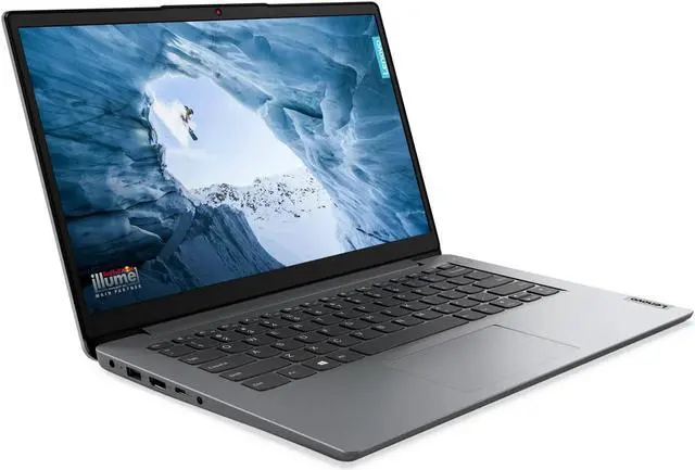 Alt view image 2 of 4 - Lenovo Ideapad 1i, 14.0" Laptop, Intel Pentium N5030, 4GB RAM, 128GB SSD, Cloud Grey, Windows 11 in S Mode, 82V6001DUS
Notebook