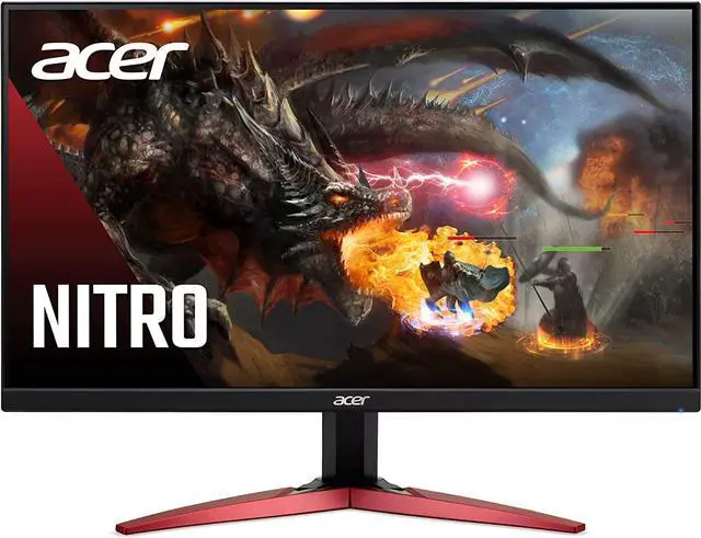 Alt view image 4 of 20 - Acer Nitro KG241Y Sbiip 23.8 Full HD (1920 x 1080) VA Gaming Monitor | AMD FreeSync Premium Technology | 165Hz Refresh Rate | 1ms (VRB) | ZeroFrame Design | 1 x Display Port 1.2 & 2 x HDMI 2.0