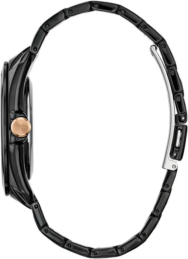 Alt view image 3 of 4 - Citizen Eco-Drive Marvel Quartz Men's Watch, Stainless Steel, Tony Stark, Black (Model: AW1017-58W)