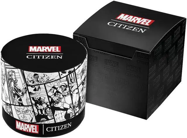 Alt view image 4 of 4 - Citizen Eco-Drive Marvel Quartz Men's Watch, Stainless Steel, Tony Stark, Black (Model: AW1017-58W)