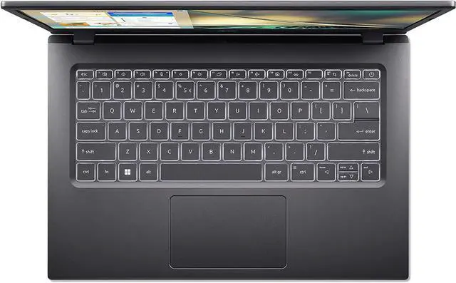 Alt view image 3 of 7 - Acer Aspire 5 A514-55-545G Slim Laptop | 14.0" Full HD IPS Display | 12th Gen Intel Core i5-1235U | 8GB DDR4 | 512GB NVMe Gen 4 SSD | 802.11ax Wi-Fi 6E | Thunderbolt 4 | Backlit Keyboard | Win 11 Home