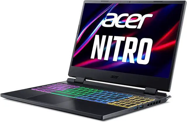 Alt view image 2 of 7 - Acer Nitro 5 AN515-46-R0EQ Gaming Laptop | AMD Ryzen 7 6800H Octa-Core CPU | NVIDIA GeForce RTX 3070 Ti Laptop GPU | 15.6" QHD FreeSync 165Hz IPS | 32GB DDR5 | 1TB Gen 4 SSD | Wi-Fi 6E | RGB Backlit
