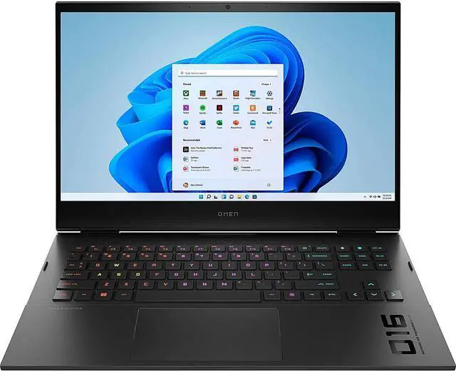 Main image of HP OMEN - 16.1" Laptop - Intel Core i7-12700H - 16GB Memory - NVIDIA GeForce RTX 3070 - 512GB SSD - Shadow Black 16-b1020nr Notebook