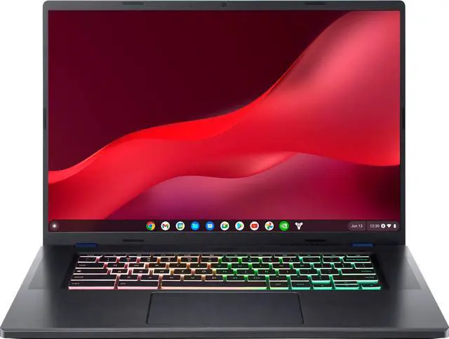 Main image of Acer - Chromebook 516 GE Cloud Gaming Chromebook - 16" 2560x1600 120Hz - Intel Core i5-1240P - 8GB RAM - 256GB SSD - RGB KB - Titanium Gray