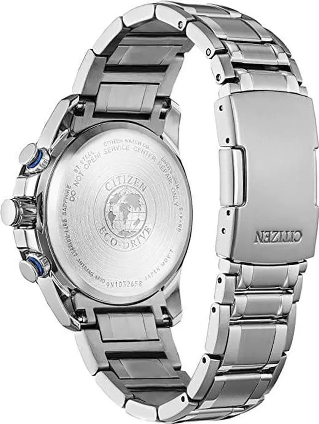 Alt view image 2 of 2 - Citizen Men's Eco-Drive Sport Luxury PCAT Chronograph Watch Stainless Steel, Black Dial (Model: CB5908-57E)