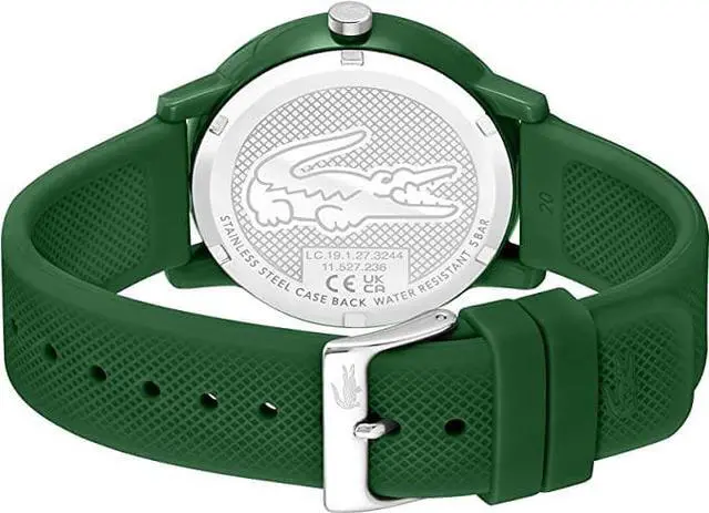 Alt view image 3 of 3 - Lacoste.12.12 Men's Quartz Plastic and Silicone Strap Watch
Green