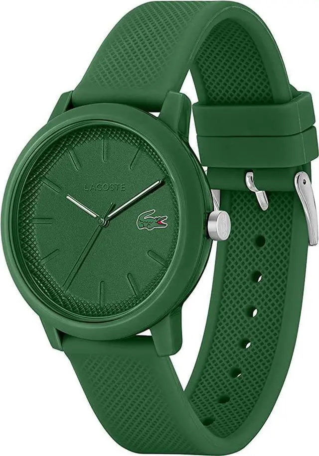 Alt view image 2 of 3 - Lacoste.12.12 Men's Quartz Plastic and Silicone Strap Watch
Green