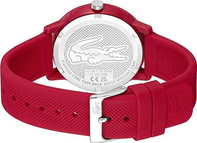Alt view image 2 of 2 - Lacoste.12.12 Men's Quartz Plastic and Silicone Strap Watch
Red